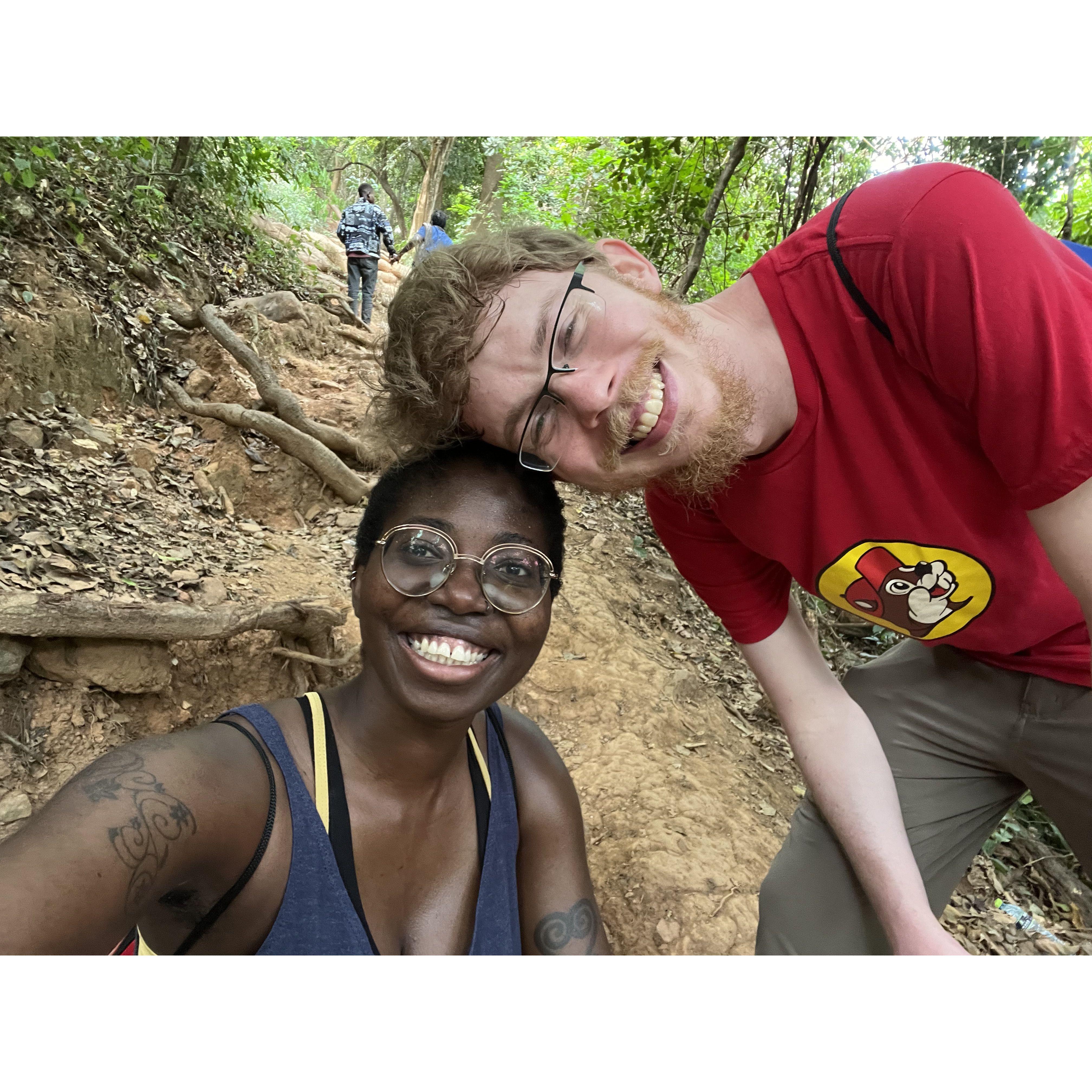 Climbing Mount Afadja in Ghana