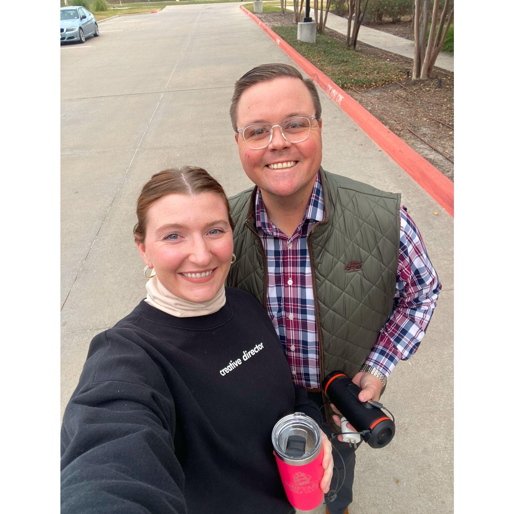 On our way to One Million Cups BCS as entrepreneurs!