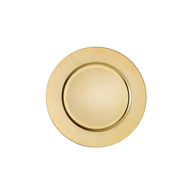 Simply Essential™ Charger Plates in Gold (Set of 6)