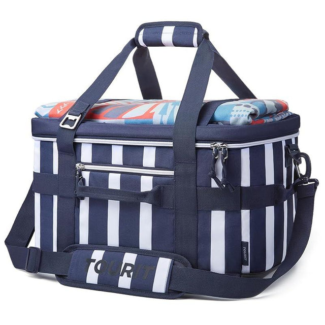 TOURIT Soft Sided Cooler Bag Insulated 48/60 Cans, Large Collapsible & Leakproof Ice Chest for Picnic, Beach, Camping, Travel