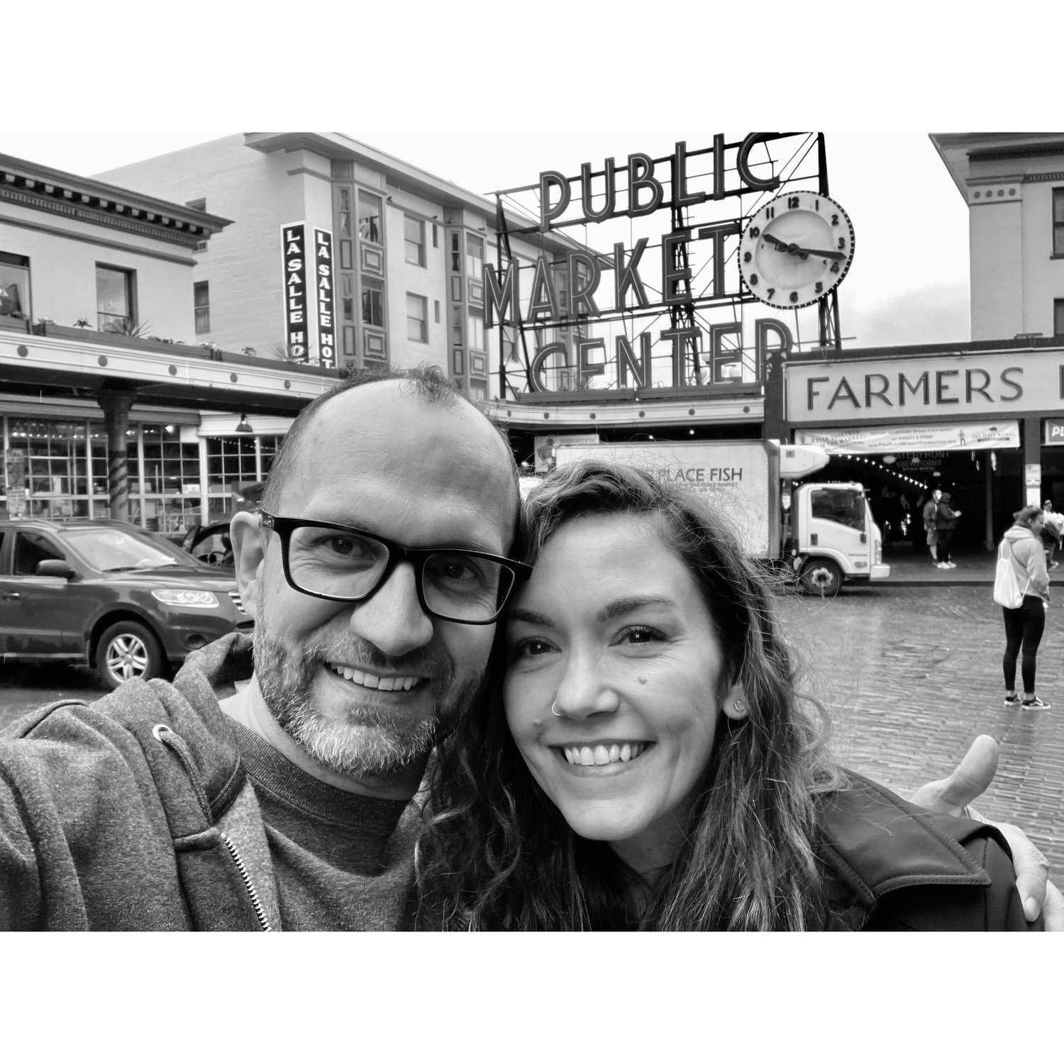 the one when i said 'show me around Seattle, I want to do all the tourist things'. one of our first photos together