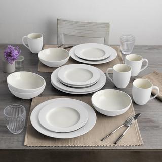 Colorwave Rim 16-Piece Dinnerware Set, Service for 4
