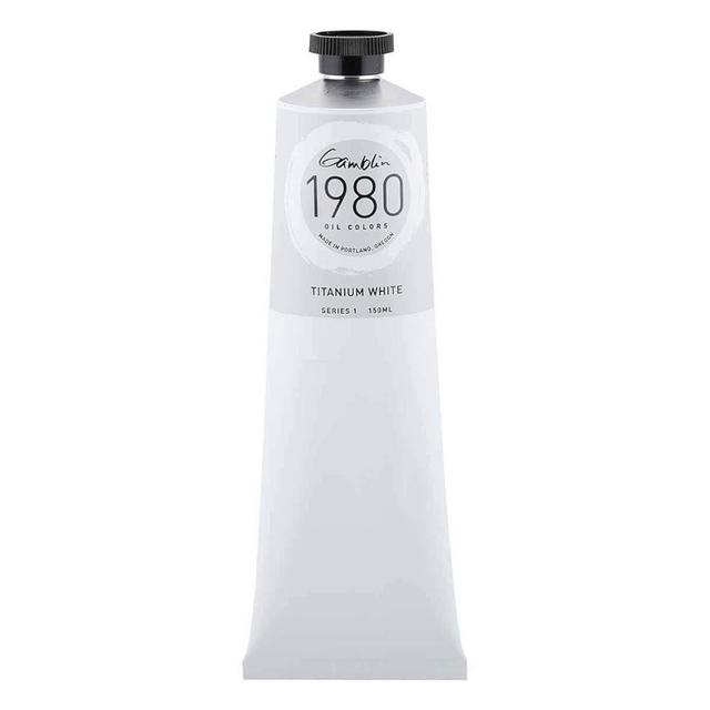 Gamblin Titanium White 1980 Oil 150Ml, 5.27 Fl Oz (Pack of 1)