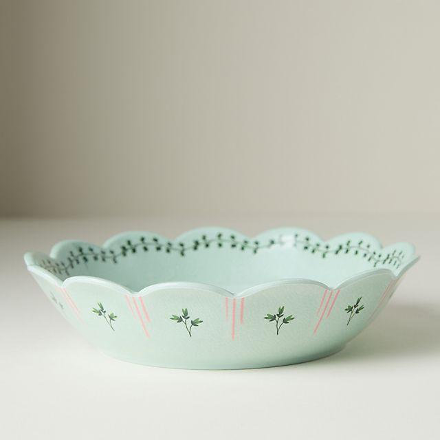 Annette Floral Melamine Pasta Bowls, Set of 4
