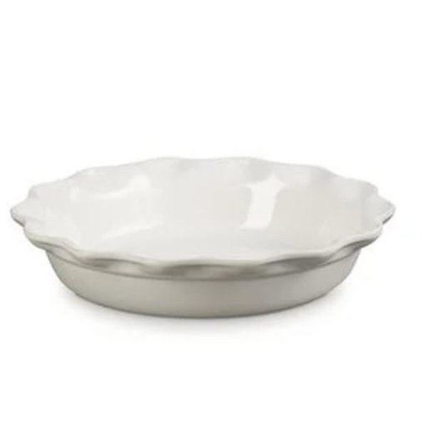 Heritage Fluted Pie Dish (matte white or white)