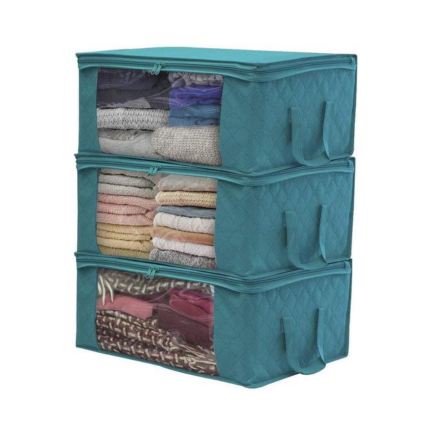 Sorbus Storage Fiber Clothing Organizer Bags, Set of 3