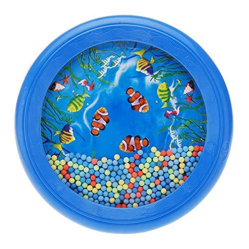 Ocean Drum Wave Bead Drum Gentle Sea Sound Music Gift Musical Educational Sea Sound Drum Tool for Kid Child Baby