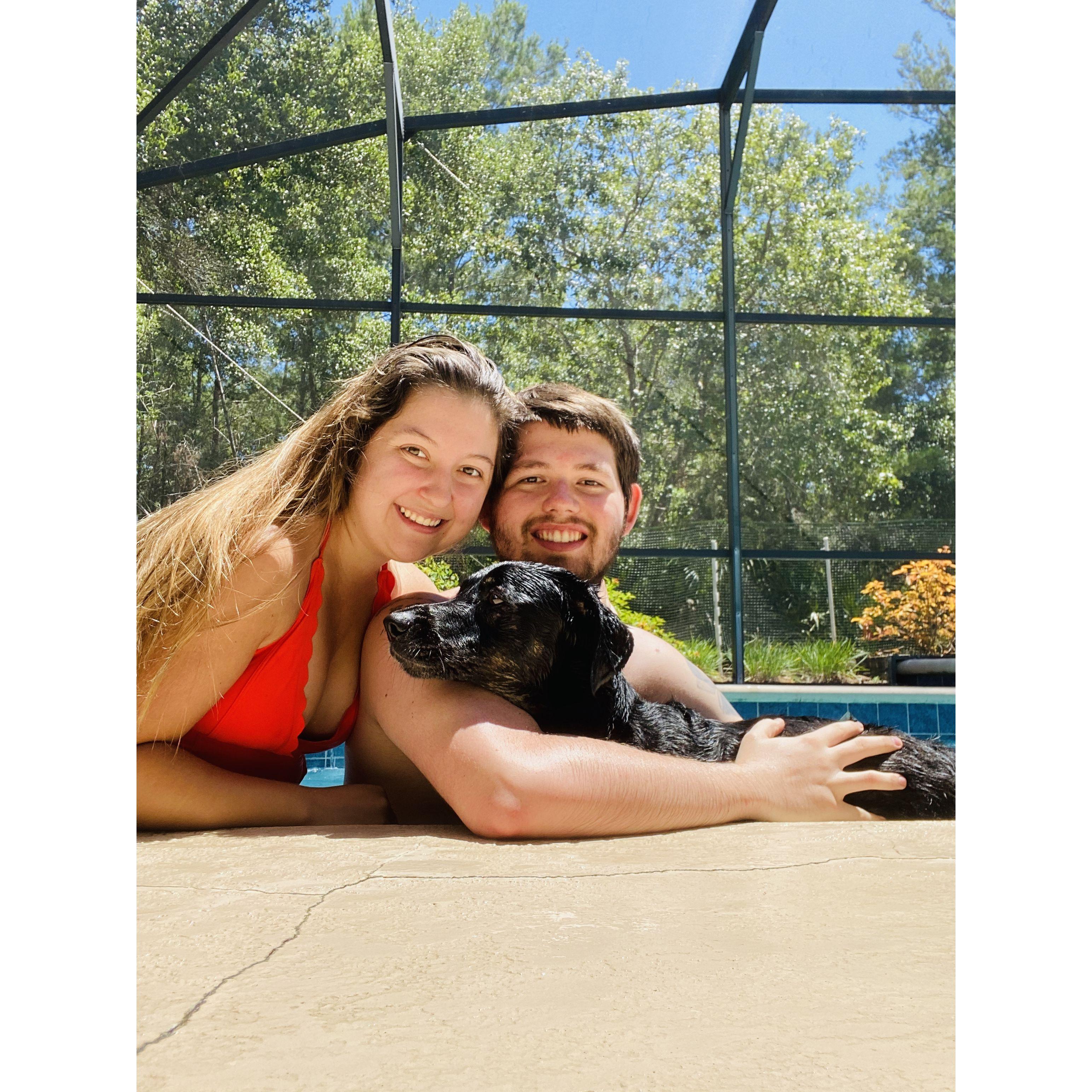Pool day with Cali