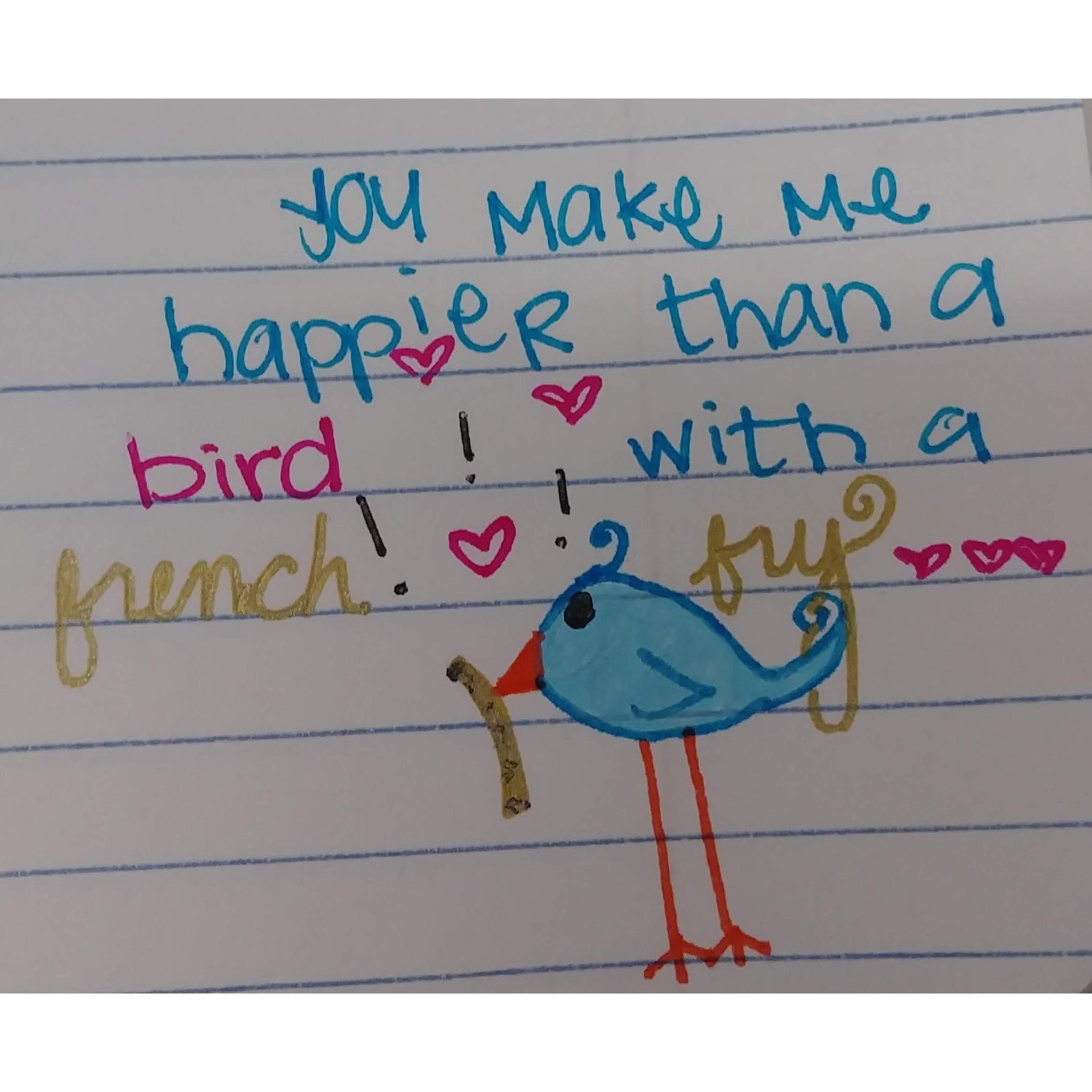 Sometimes Taylor doodles for Arron