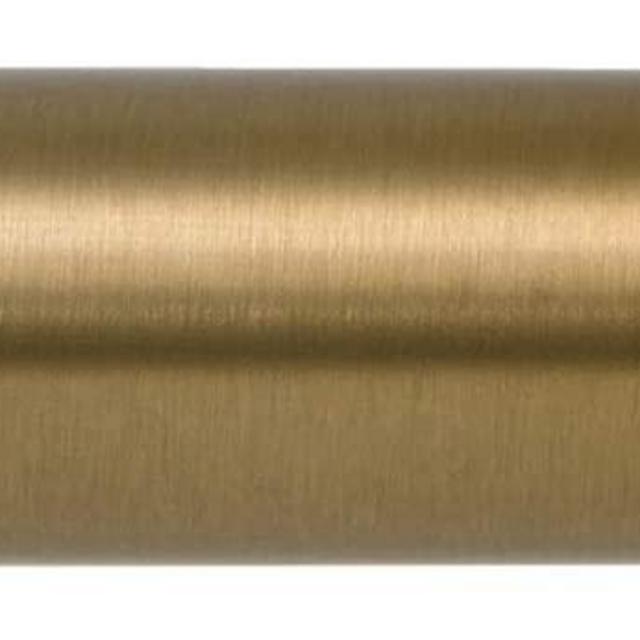 Ivilon Drapery Window Curtain Rod - End Cap Style Design 1 Inch Pole. 28 to 48 Inch Color Warm Gold