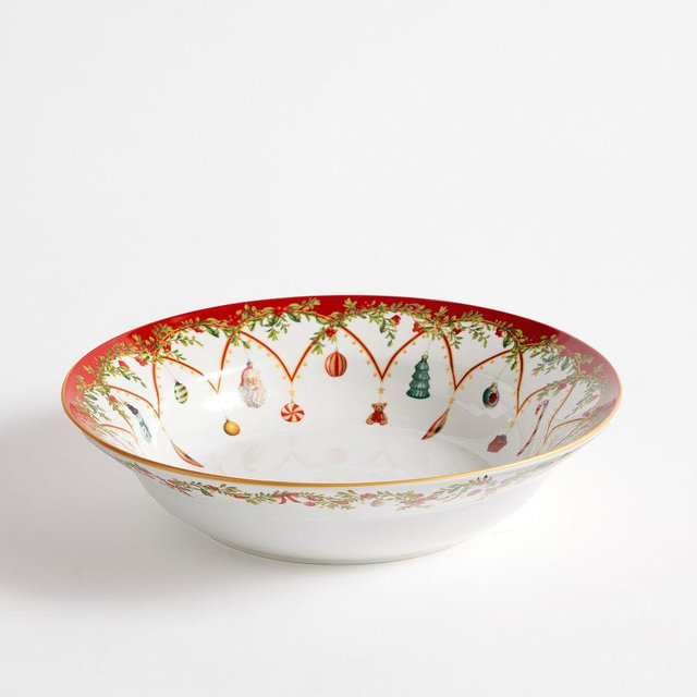 Nostalgic Christmas Icon Serving Bowl - Multi
