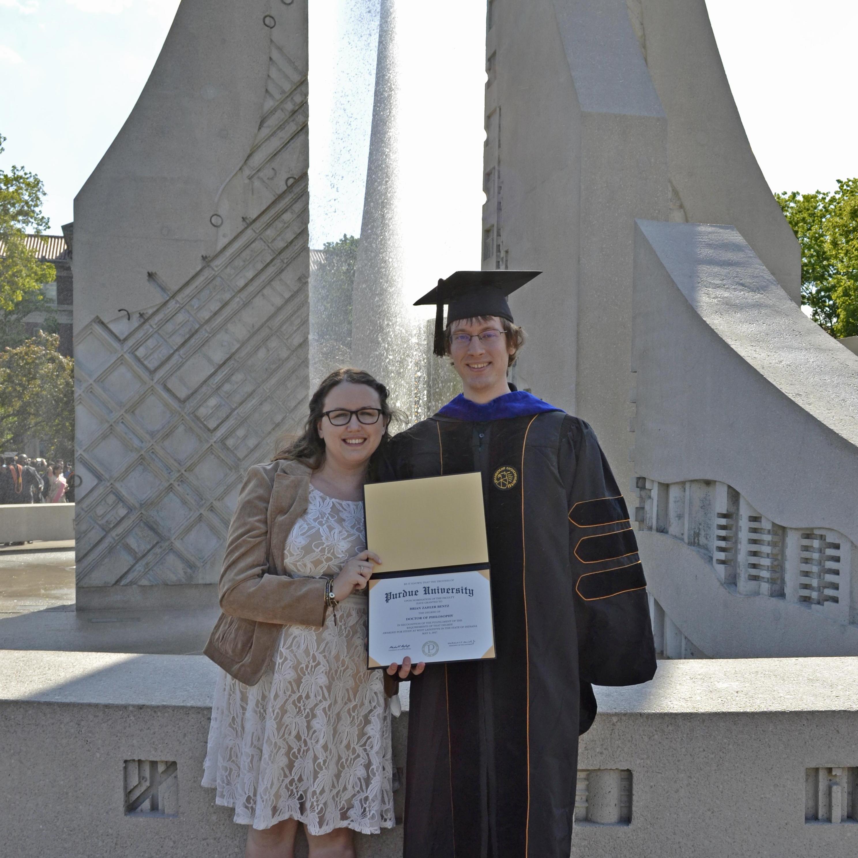 That time Brian earned his PhD!