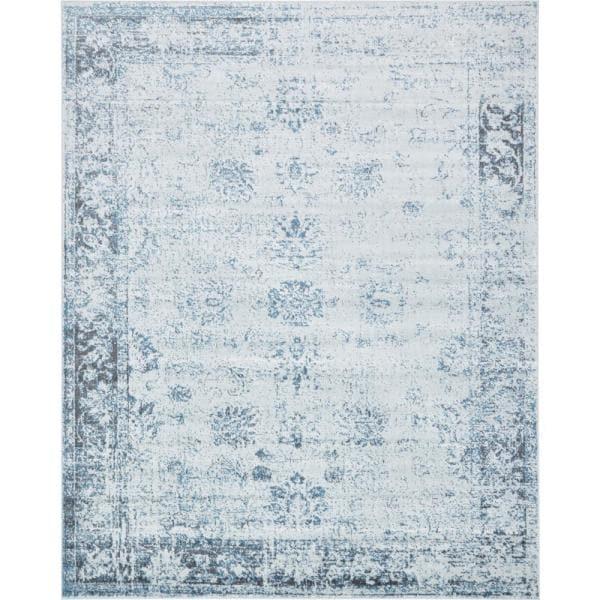 Sofia Casino Light Blue 8' 0 x 10' 0 Area Rug