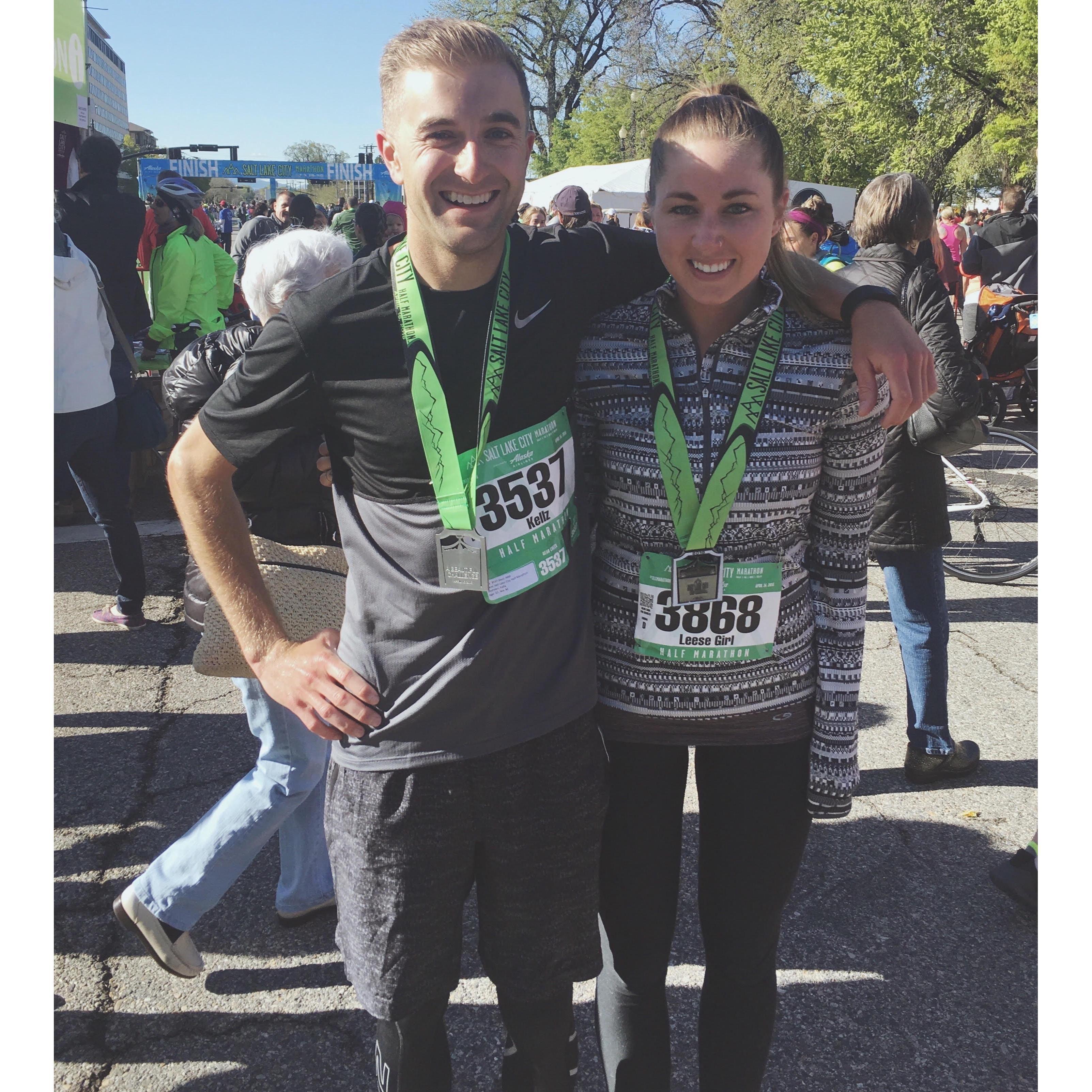running the salt lake city half marathon together