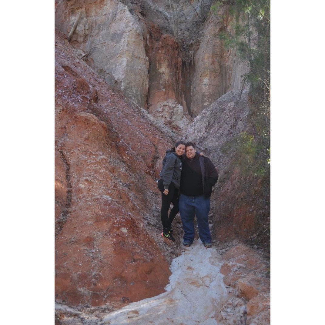After moving to Tally, the first adventure Philip had was going to Georgia Rainbow Canyon!