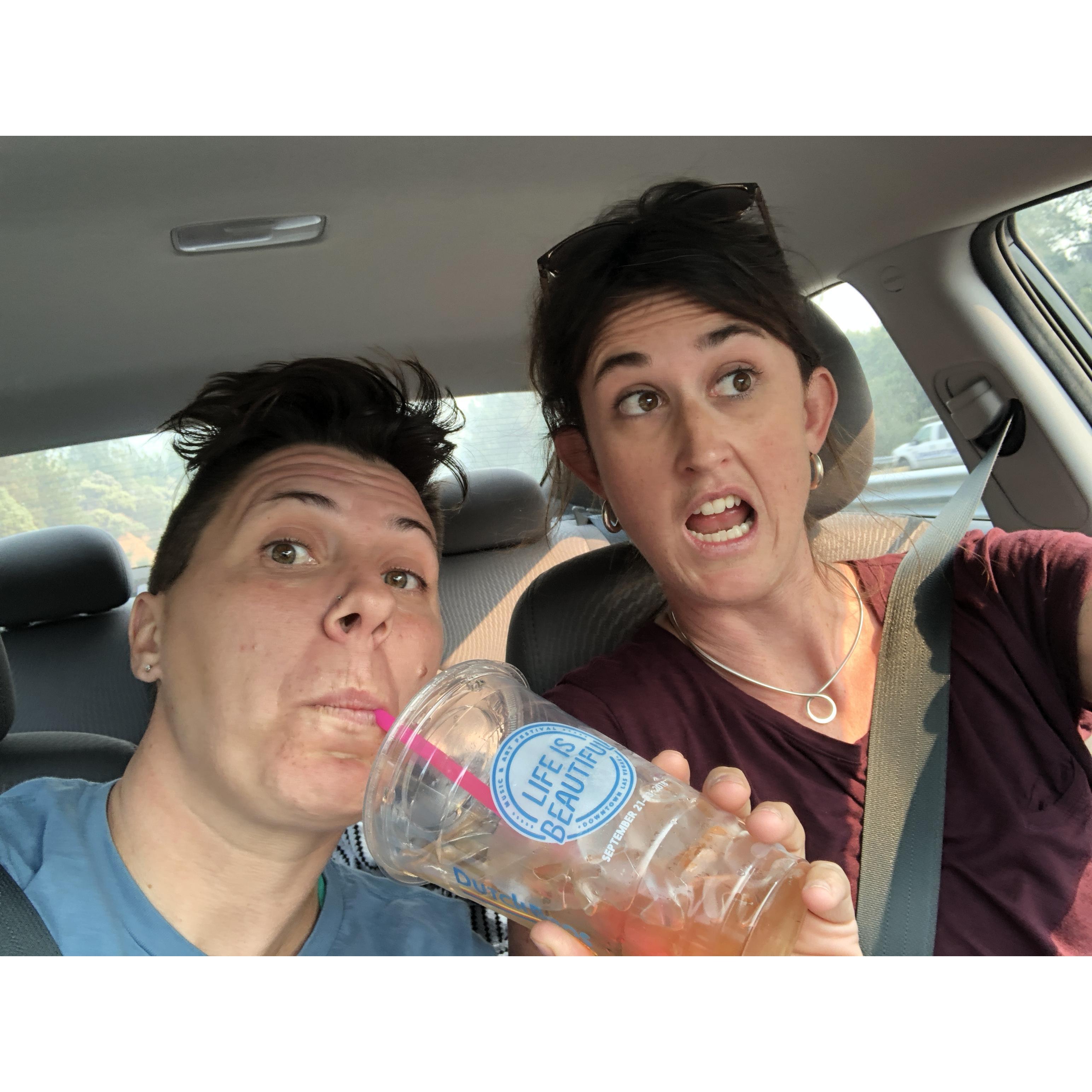 Roadtripping to Oregon is not complete without at least 3 stops to our favorite coffee shop! #dutchbros