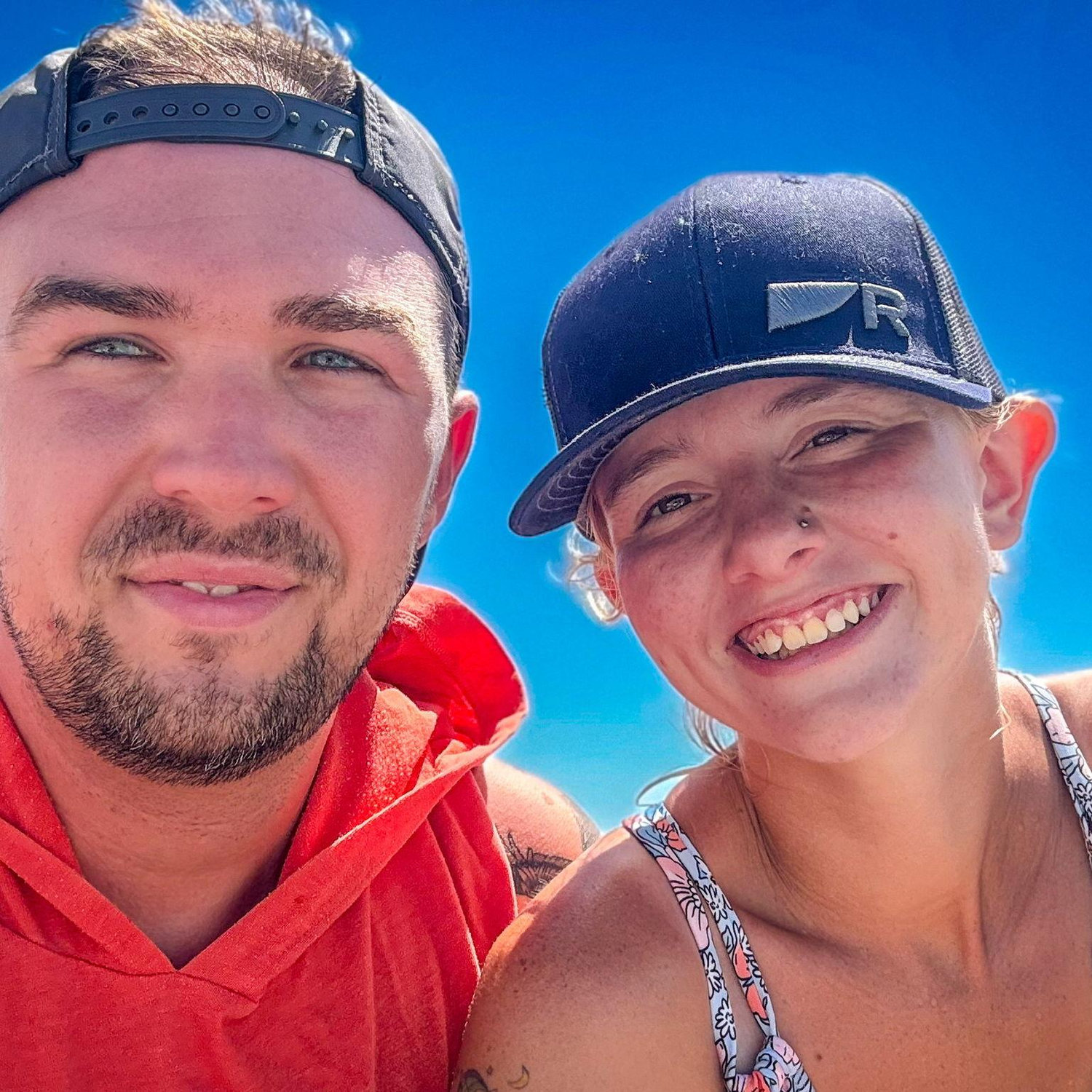 Just friends on Folly Beach at Coastal Beach Baptism day.
