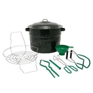 Granite Ware 8 pc Canner Set - Black (21.5 qt)