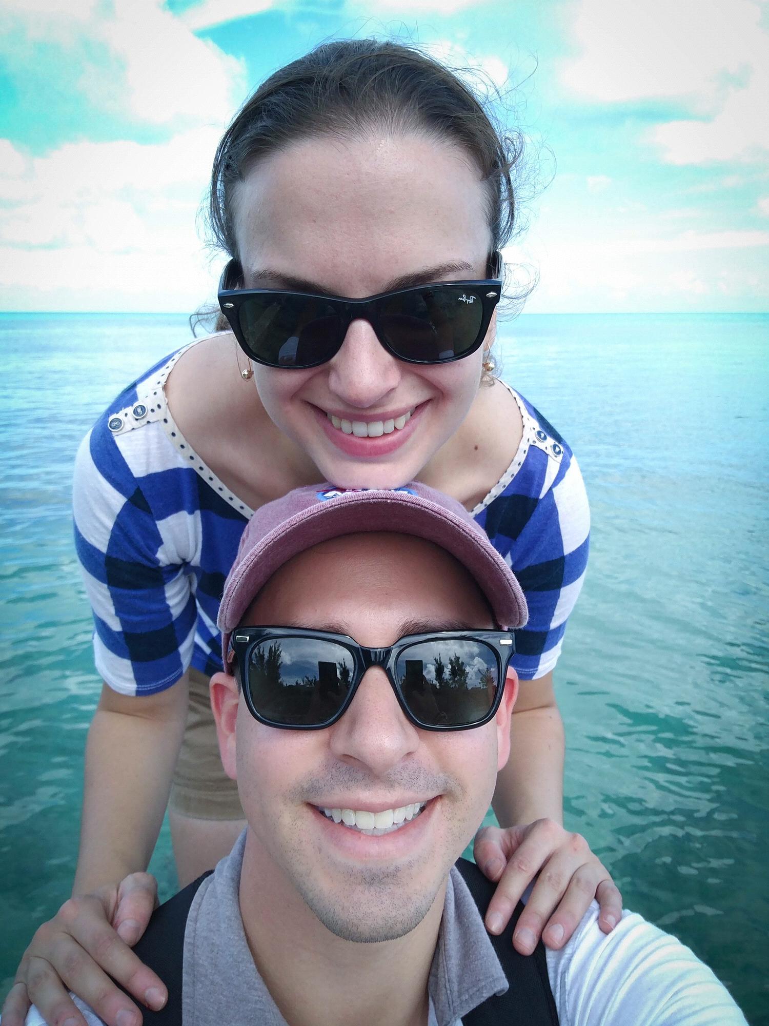 We shared our first extended vacation together on a cruise to Bermuda.