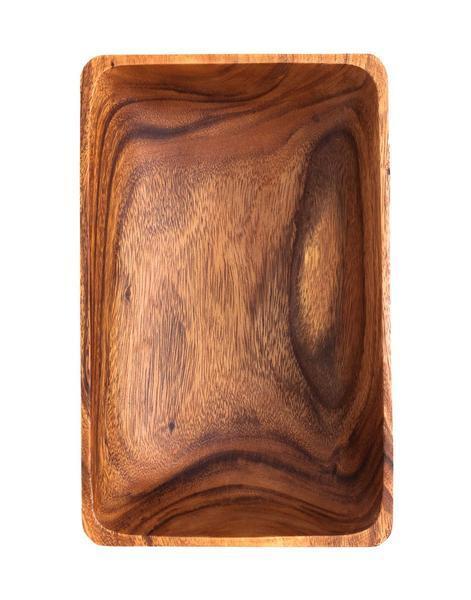 Acacia Wood Rectangular Bowl