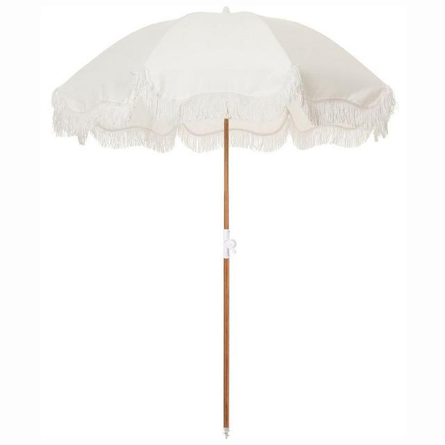 St. Tropez Beach Umbrella, 60"W x 78"H, Antique White