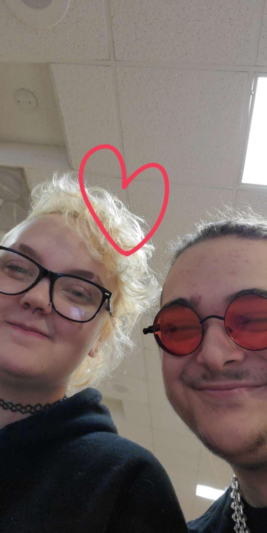 One of the first times we went out to eat together! A memorable moment