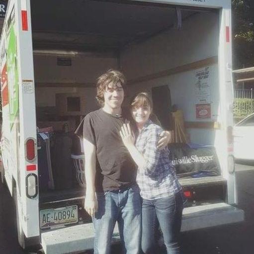 Us moving into our own place together!