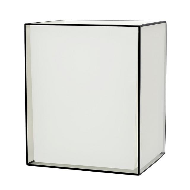 Creative Bath White/Black Wastebasket