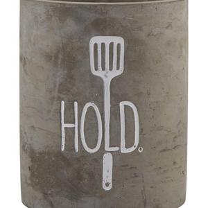 Mud Pie Hold Utensil Crock, Gray