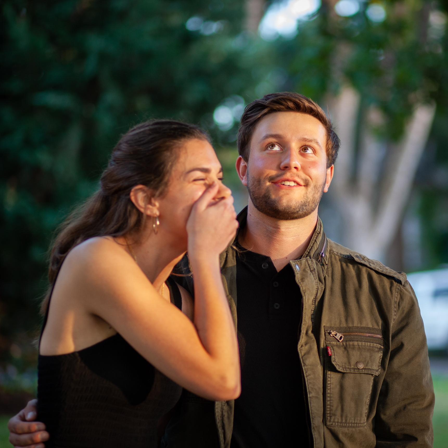 This was our FIRST DATE! We went a fun restaurant and had live jazz!

We were both super nervous, but felt all the love and support by our friends around us!