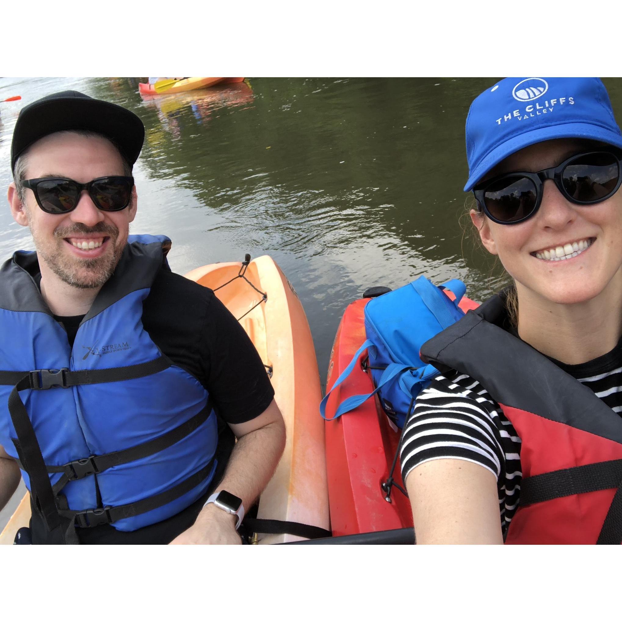 Kayaking in South Carolina.