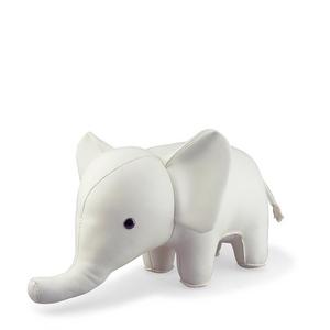 Elephant Bookend – White