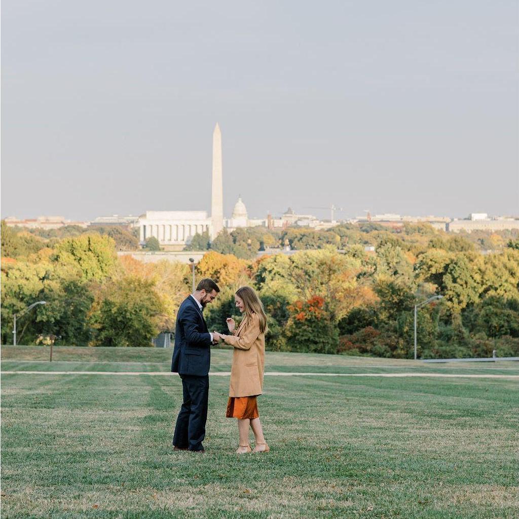 Alaina had to remind Noah to put the ring on her finger--HA!