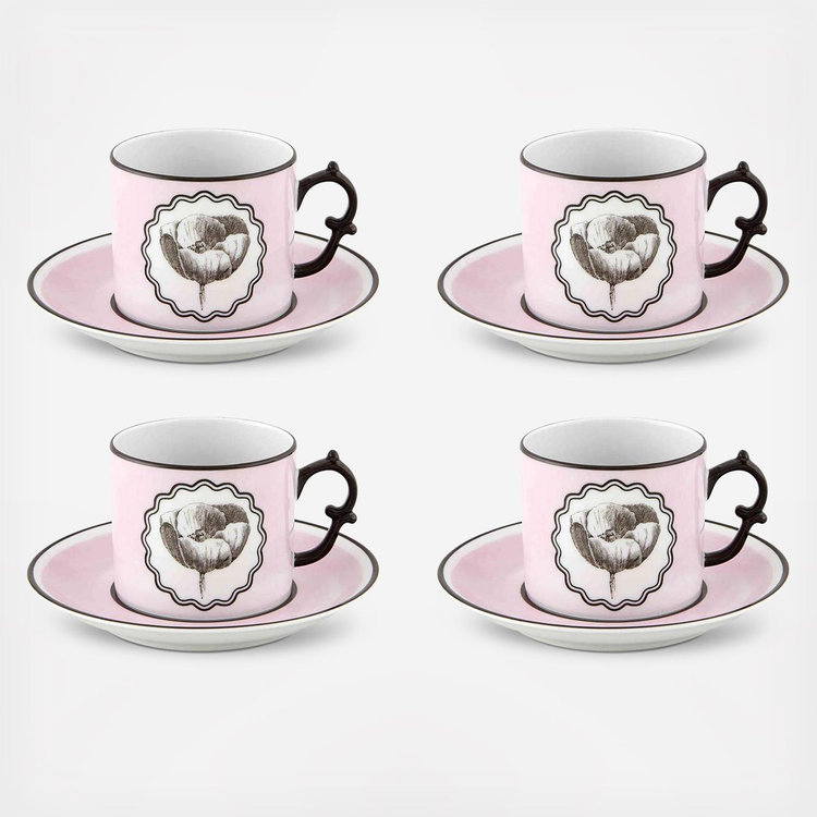 Vista Alegre, Christian Lacroix - Herbariae Tea Cup & Saucer, Set