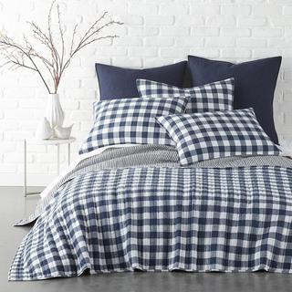 Gingham 3-Piece Cotton Quilt Set