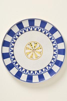 The Bistro Tile Stoneware Dinner Plate: Ciao Edition