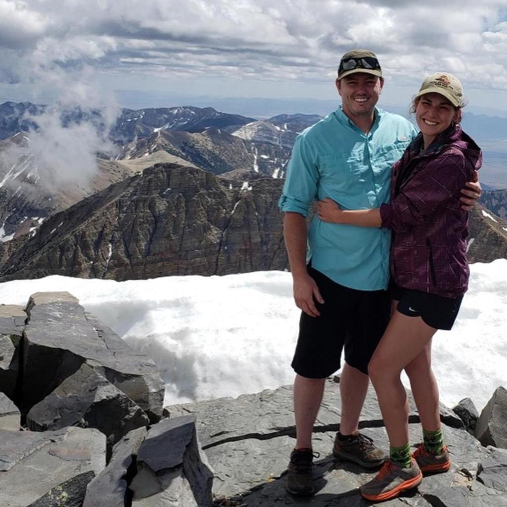 The summit of Wheeler Peak in Great Basin National Park. Elevation: 13,064 ft.