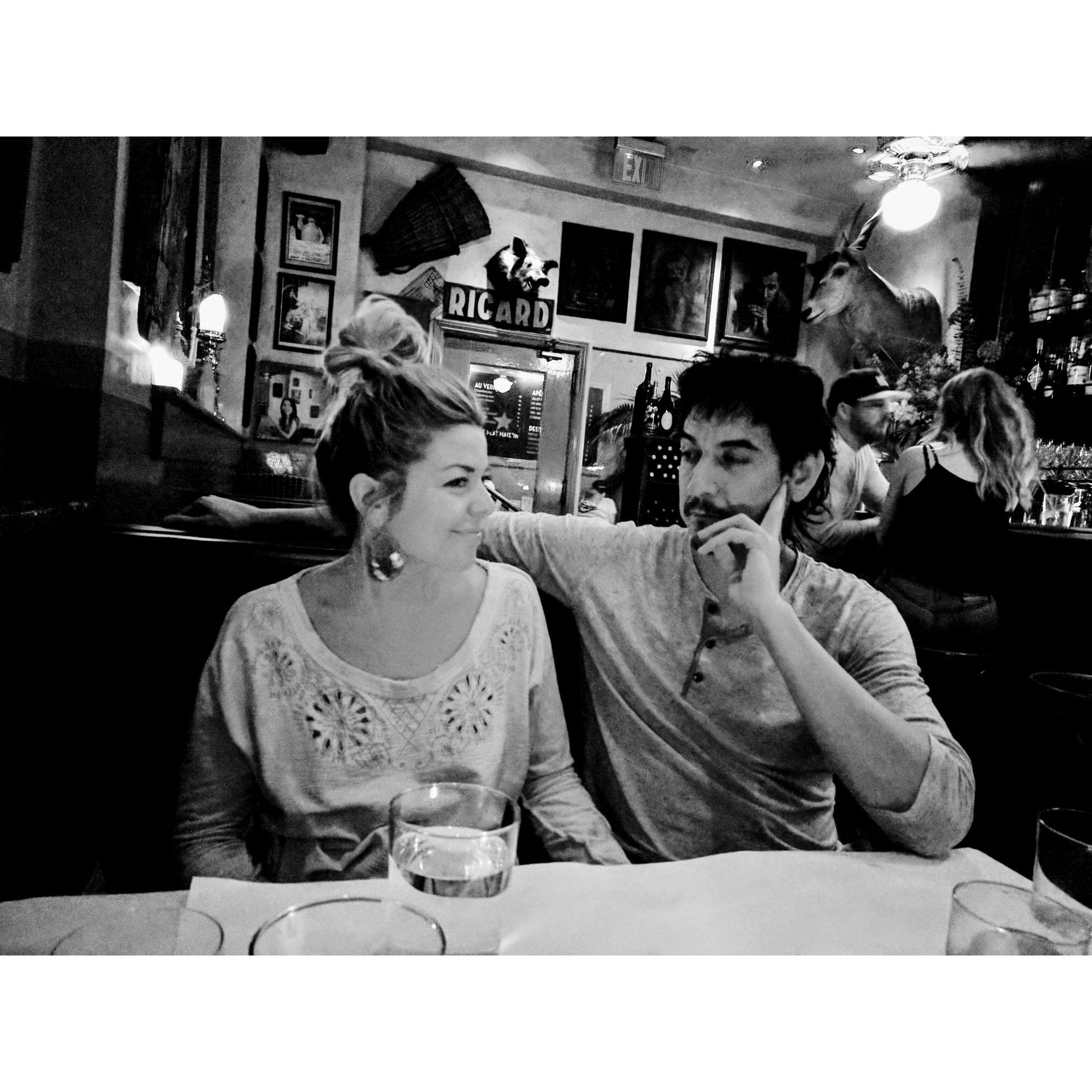 Alex and Jason at Stella in Silverlake, with Hanne.