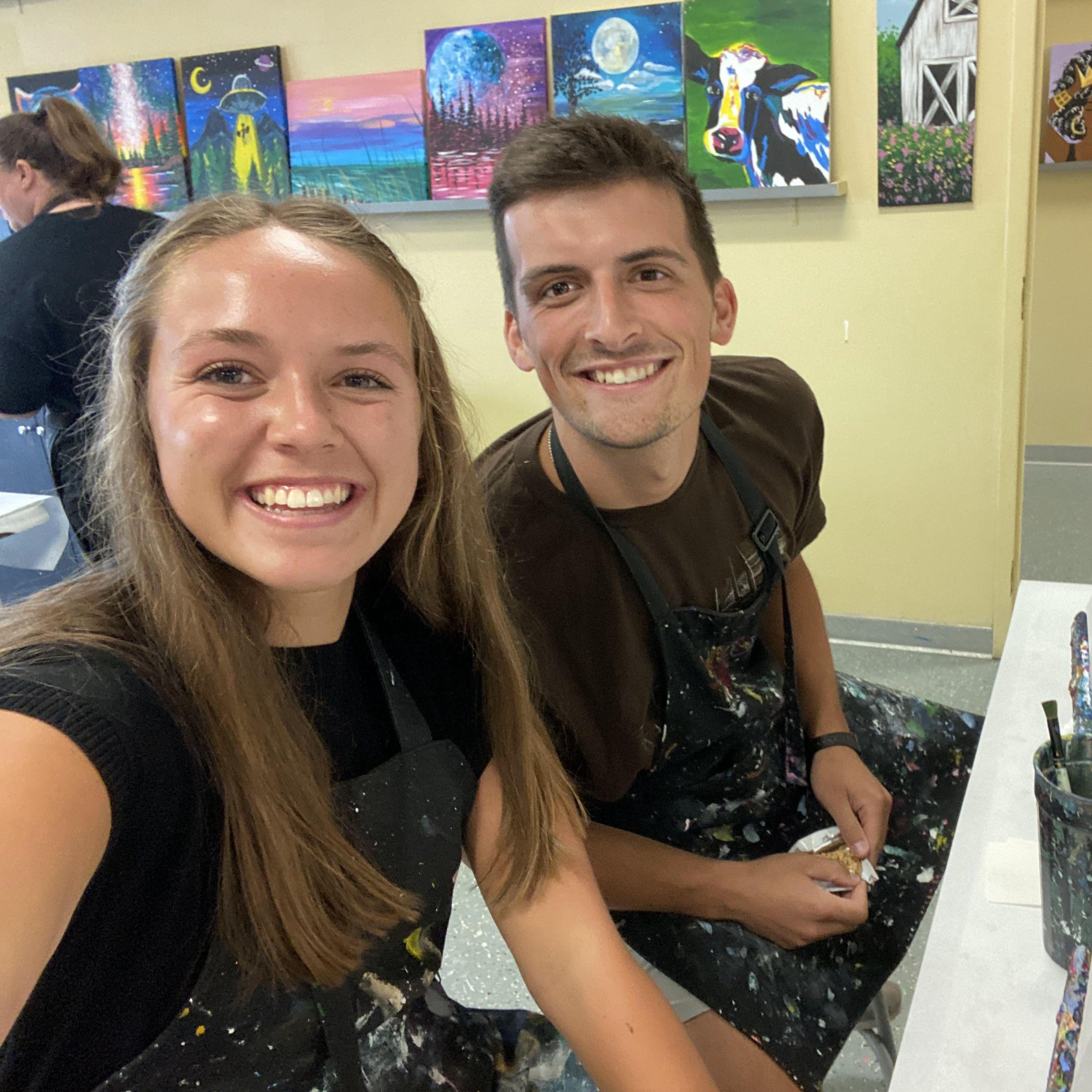 We took at painting class!