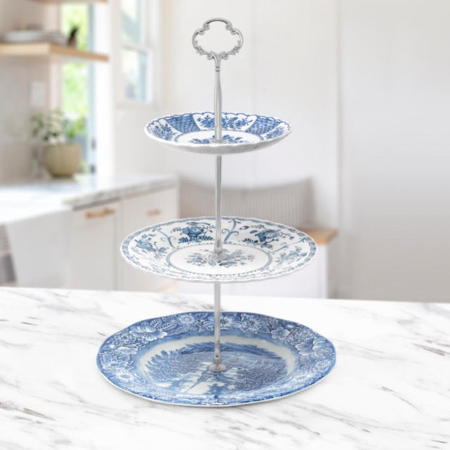 Brooklyn Teacup 3-Tier Tray