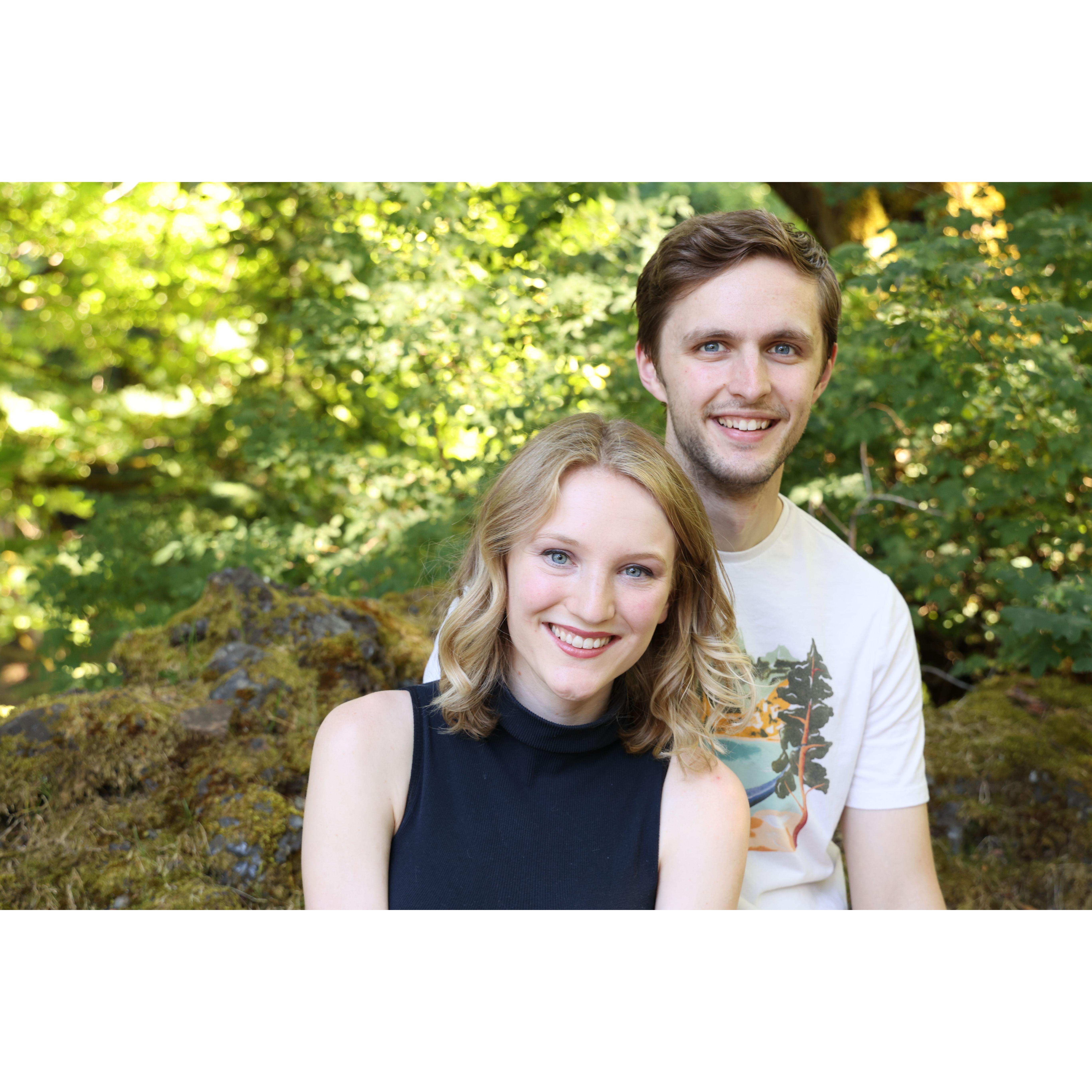 This was taken by my sister, Paula, in my hometown (Lake Oswego, OR) around our first anniversary.