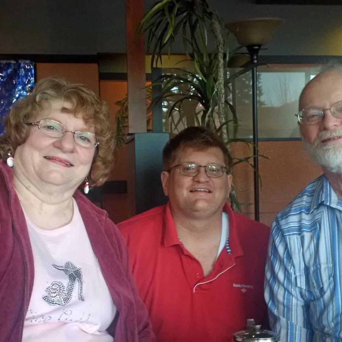 Ruth, Ken, and T.D Hughes. Laurens Father, and Granparents