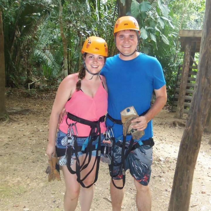 Ziplining in Belize