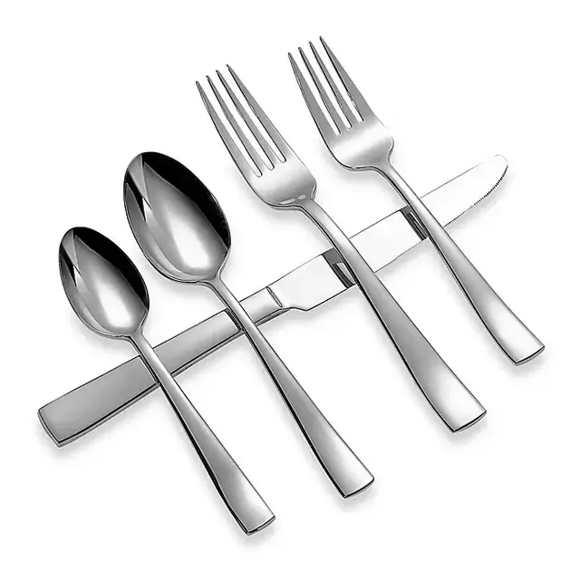 Michael Lloyd Serene 45-Piece Stainless Steel Flatware Set