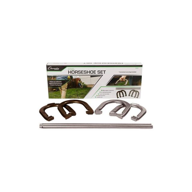 Champion Sports Steel Horseshoes Set