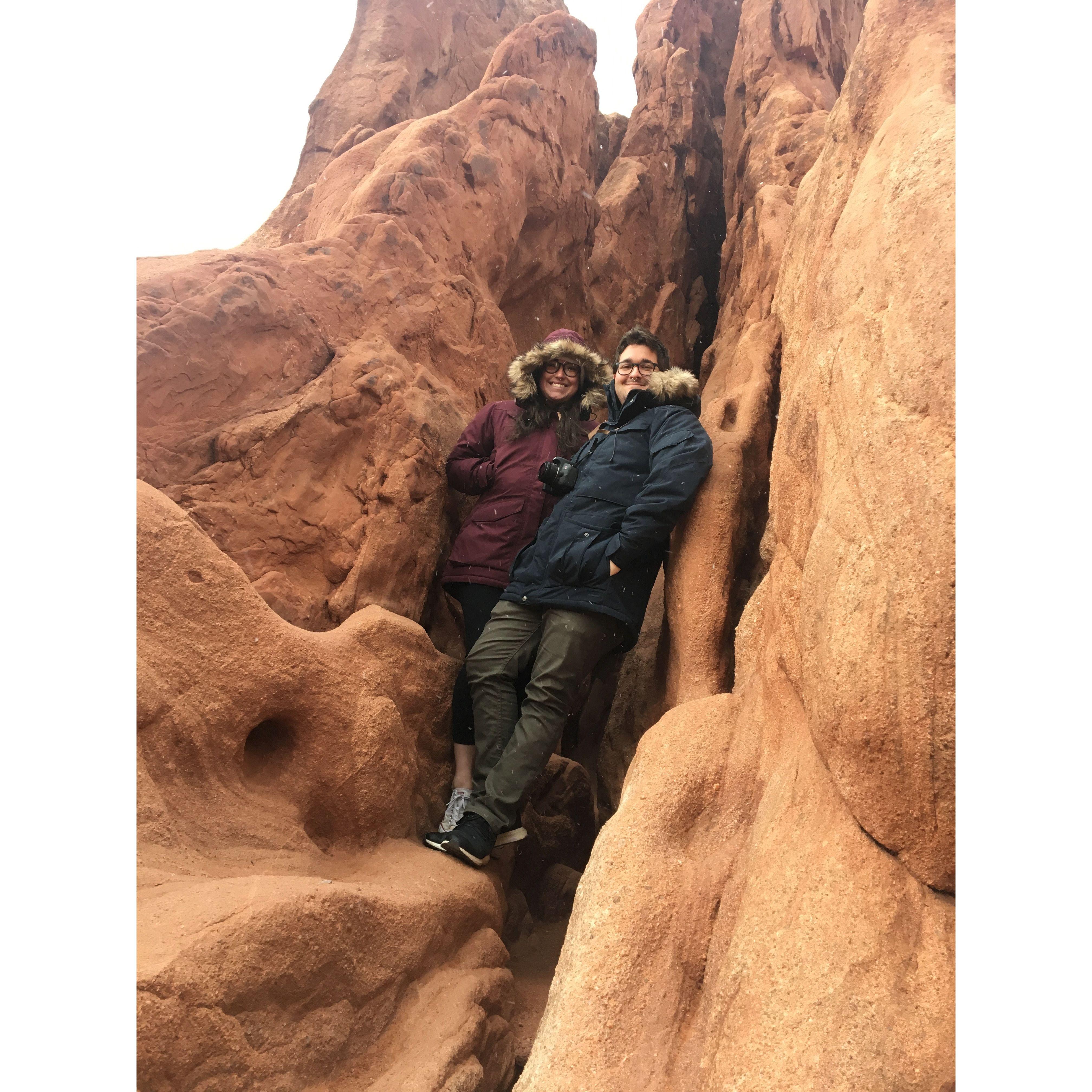 February 2019- Bryan and Jackie visited aunts Susan and Connie in Colorado! They went to the Royal Gorge, saw Estes Park, and even ate at the original Chipotle for Valentine's Day.