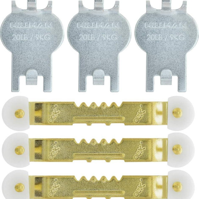 HIGH & MIGHTY 515311 Picture Value Pack Easy Tool-Free Dry Wall Art Hangers for Artwork, Photos, and Mirrors, One Size, Silver, 6 Pack