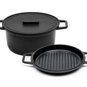 7 QT / Grill (with Silicone Lid) / Black