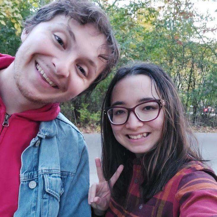 On a hike at the UW Arboretum in the fall!