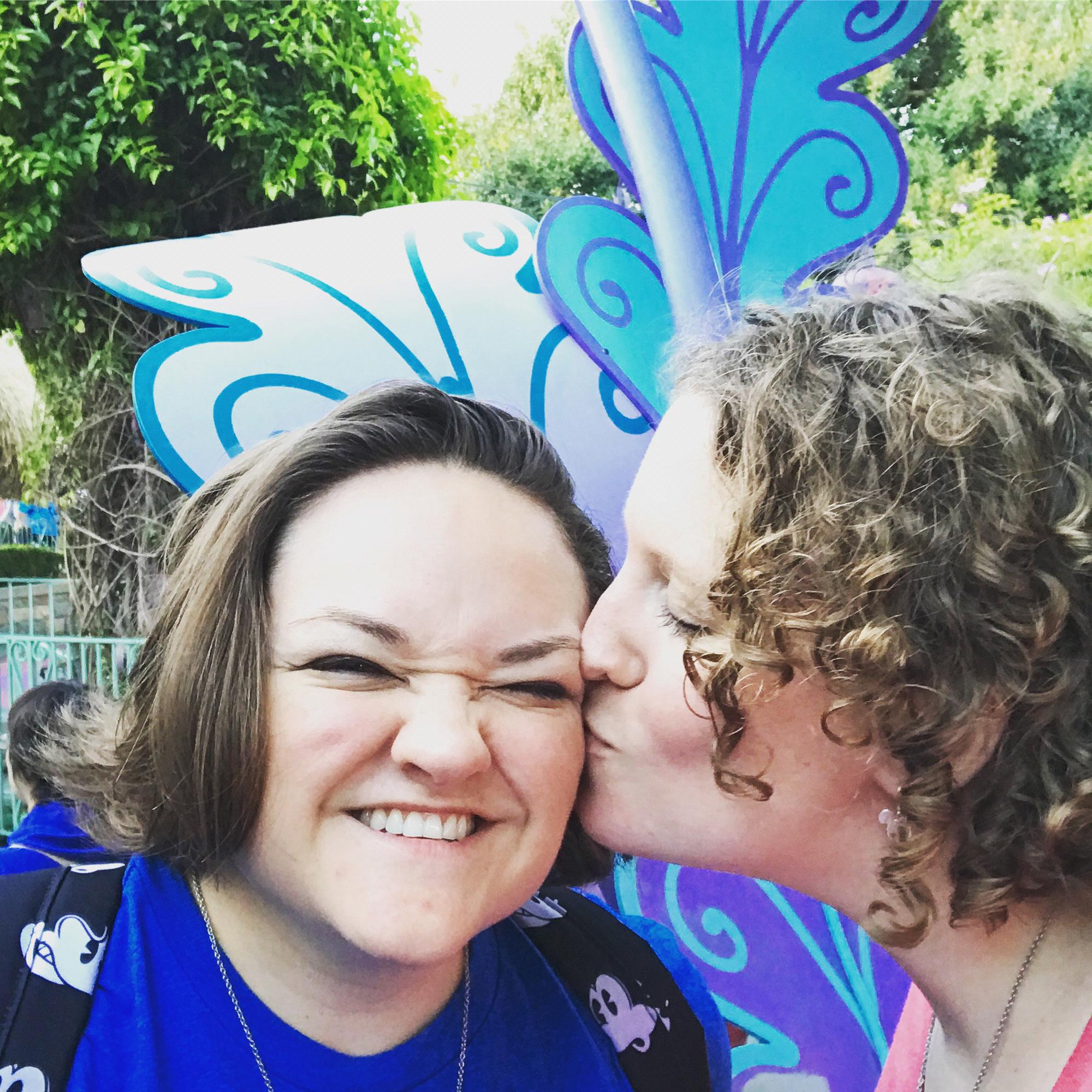 Katherine brought Leda to her happy place - Disneyland!